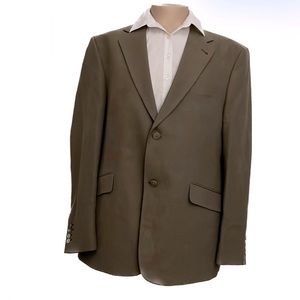 Men’s tan light brown blazer sports coat 48R